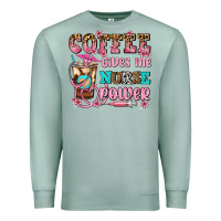 Seafoam coffee gives me nurse power Premium Sweatshirt - AdoDesignShop