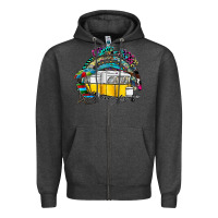 Charcoal Heather camp more worry less Zipper Hoodie - SublimationCraftShop