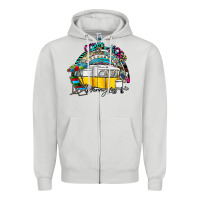 Dove Grey camp more worry less Zipper Hoodie - SublimationCraftShop