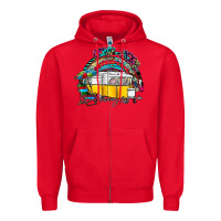 Red camp more worry less Zipper Hoodie - SublimationCraftShop