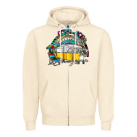 Camp More Worry Less Zipper Hoodie | Teevron