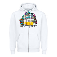 White camp more worry less Zipper Hoodie - SublimationCraftShop