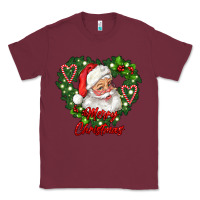 Burgundy merry christmas santa Classic Tee - RanaPortraitStore