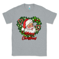 Heather Grey merry christmas santa Classic Tee - RanaPortraitStore