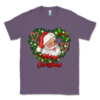 Lavender merry christmas santa Classic Tee - RanaPortraitStore
