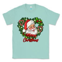 Seafoam merry christmas santa Classic Tee - RanaPortraitStore