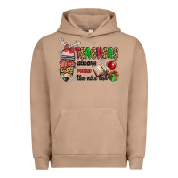 Pigment Burro teachers always make the nice list Urban Hoodie - MaliasSmallBusiness