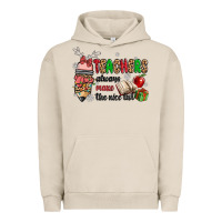 Pigment French Oak teachers always make the nice list Urban Hoodie - MaliasSmallBusiness
