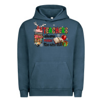 Pigment Midnight Navy teachers always make the nice list Urban Hoodie - MaliasSmallBusiness