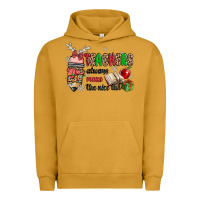 Pigment Peanut Butter teachers always make the nice list Urban Hoodie - MaliasSmallBusiness