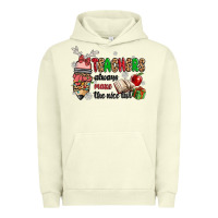 Pigment Pistachio teachers always make the nice list Urban Hoodie - MaliasSmallBusiness