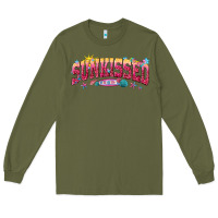 Army Green sunkissed Long Sleeve Tee - texasbilliewilder