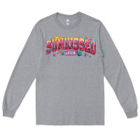 Heather Grey sunkissed Long Sleeve Tee - texasbilliewilder