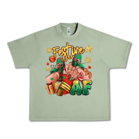 Oil Green festive af christmas caucasian girl sneakers Urban Heavy Tee - RanaPortraitStore