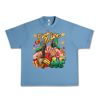 Pebble Blue festive af christmas caucasian girl sneakers Urban Heavy Tee - RanaPortraitStore