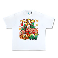 White festive af christmas caucasian girl sneakers Urban Heavy Tee - RanaPortraitStore