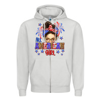 Dove Grey All American girl Zipper Hoodie - Neo Western