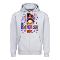 Heather Grey All American girl Zipper Hoodie - Neo Western