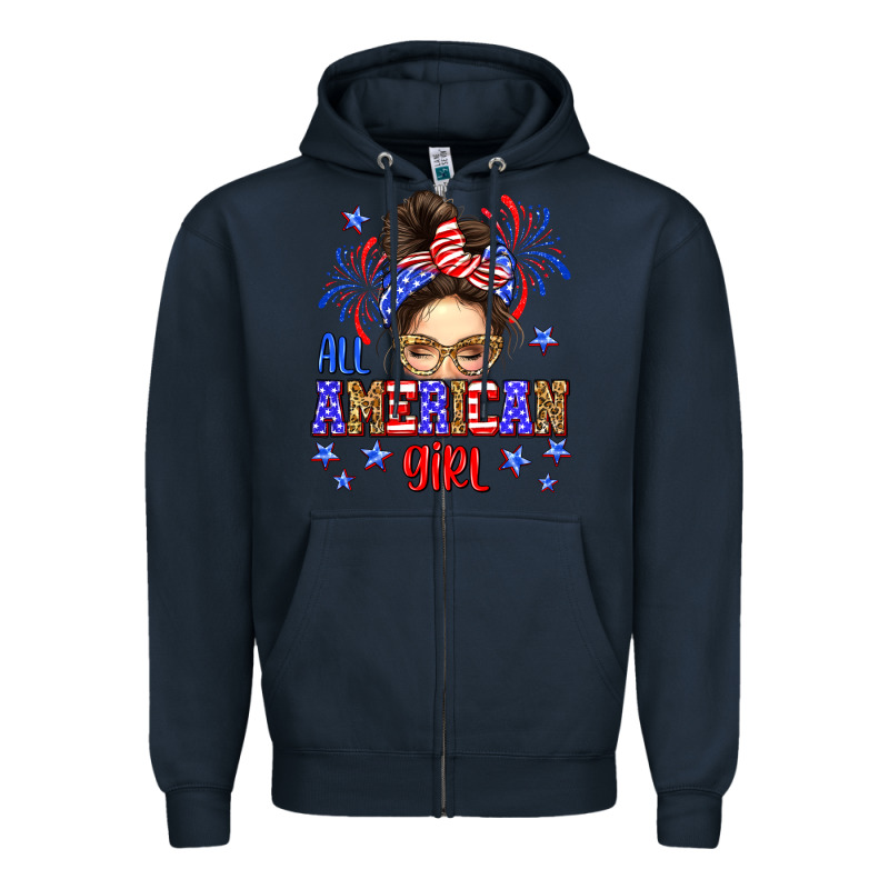 All American Girl Zipper Hoodie by Neo Western | Teevron