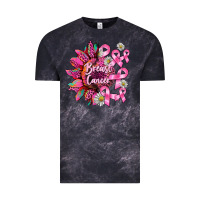 Cloud Black breast cancer sunflower Vintage Tee - BarkalooDesign