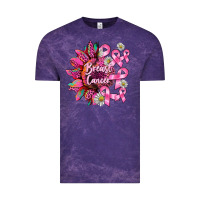 Cloud Purple breast cancer sunflower Vintage Tee - BarkalooDesign