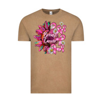 Vintage Coffee breast cancer sunflower Vintage Tee - BarkalooDesign