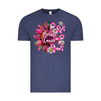 Vintage Denim breast cancer sunflower Vintage Tee - BarkalooDesign