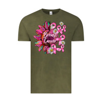 Vintage Olive breast cancer sunflower Vintage Tee - BarkalooDesign