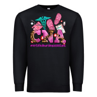 Black cna certified nursing assistant Premium Sweatshirt - AdoDesignShop