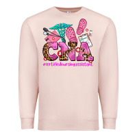 Pale Pink cna certified nursing assistant Premium Sweatshirt - AdoDesignShop