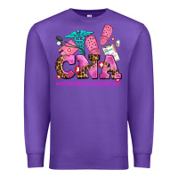 Purple cna certified nursing assistant Premium Sweatshirt - AdoDesignShop