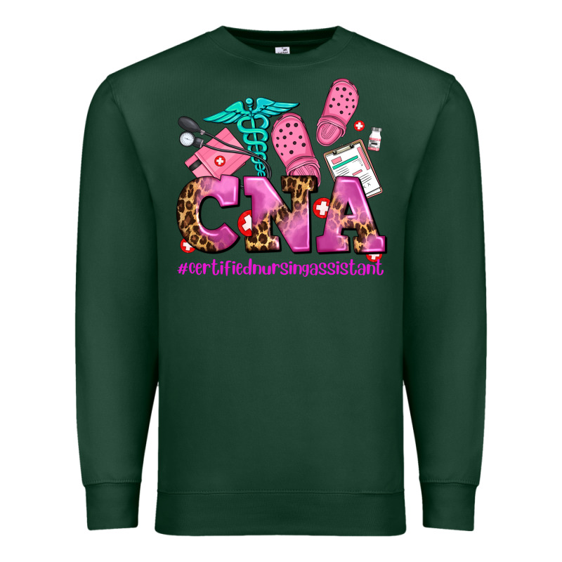 Cna Certified Nursing Assistant Premium Sweatshirt by AdoDesignShop | Teevron