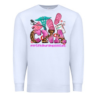 White cna certified nursing assistant Premium Sweatshirt - AdoDesignShop