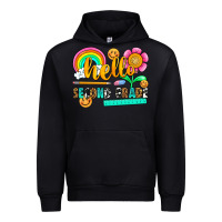 Black hello second grade Urban Hoodie - NancyCooperArtShop
