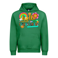 Emerald hello second grade Urban Hoodie - NancyCooperArtShop