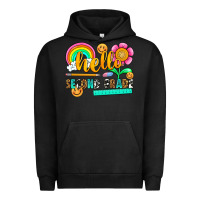 Pigment Black hello second grade Urban Hoodie - NancyCooperArtShop