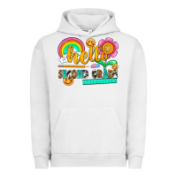 Pigment Lunar Rock hello second grade Urban Hoodie - NancyCooperArtShop