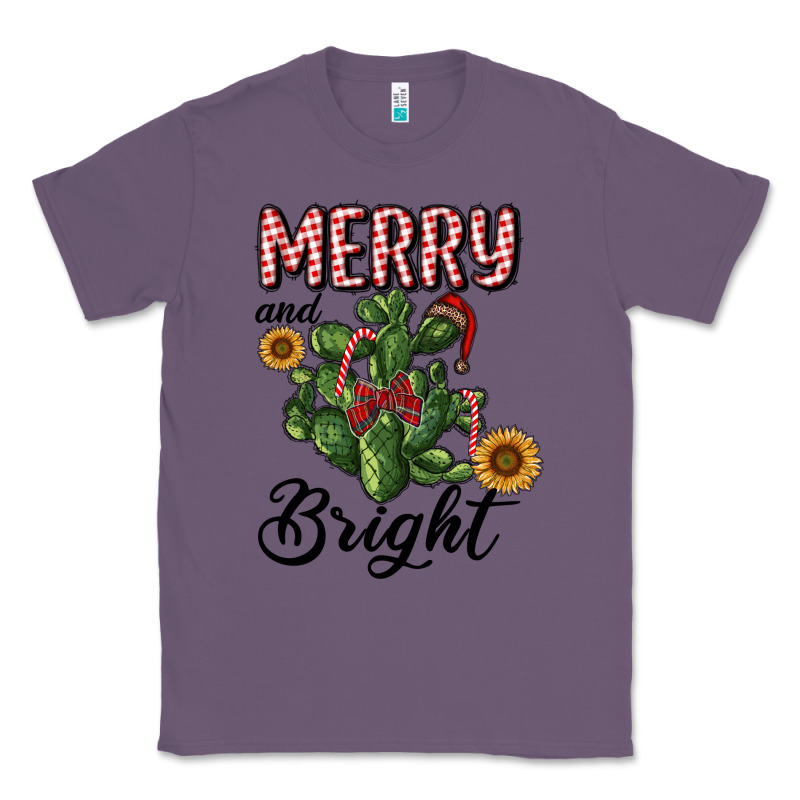 Merry And Bright With Cactus Classic Tee by RanaPortraitStore | Teevron