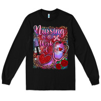 Black nursing is a work of heart Long Sleeve Tee - RanaPortraitStore