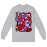 Moon Dust nursing is a work of heart Long Sleeve Tee - RanaPortraitStore