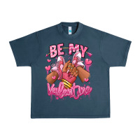 Midnight Navy be my valentine afro girl sneakers Urban Heavy Tee - RanaPortraitStore