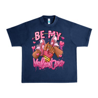 Navy be my valentine afro girl sneakers Urban Heavy Tee - RanaPortraitStore