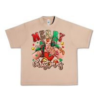 Burro Merry Christmas Caucasian girl sneakers Urban Heavy Tee - RanaPortraitStore