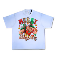 Grape Ice Merry Christmas Caucasian girl sneakers Urban Heavy Tee - RanaPortraitStore