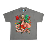 Tornado Merry Christmas Caucasian girl sneakers Urban Heavy Tee - RanaPortraitStore