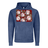 Vintage Denim baseball christmas background Vintage Hoodie - AdoDesignShop