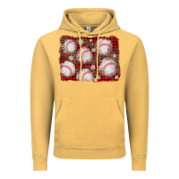 Vintage Mustard baseball christmas background Vintage Hoodie - AdoDesignShop