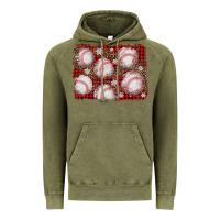 Vintage Olive baseball christmas background Vintage Hoodie - AdoDesignShop