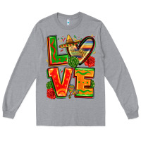 Heather Grey love mexico Long Sleeve Tee - Zillion Design Studio