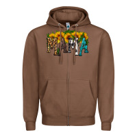 Chestnut mama with sunflower Zipper Hoodie - HRA Design Shop